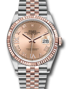 Đồng Hồ Rolex 126231 rdr69j - Datejust 36 Steel and Pink Gold - Fluted Bezel - Jubilee126231rdr69j-1