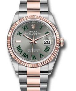 Đồng Hồ Rolex 126231 slgro - Datejust 36 Steel and Pink Gold - Fluted Bezel - Oyster126231slgro-1