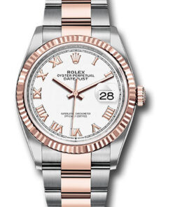 Đồng Hồ Rolex 126231 wro - Datejust 36 Steel and Pink Gold - Fluted Bezel - Oyster126231wro-1