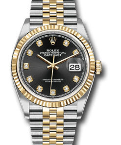 Đồng Hồ Rolex 126233 bkdj - Datejust 36 Steel and Yellow Gold - Fluted Bezel - Jubilee126233 bkdj