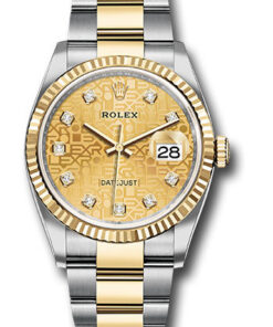 Đồng Hồ Rolex 126233 chjdo - Datejust 36 Steel and Yellow Gold - Fluted Bezel - OysterĐồng Hồ Rolex 126233 chjdo - Datejust 36 Steel and Yellow Gold - Fluted Bezel - Oyster