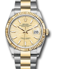 Đồng Hồ Rolex 126233 gfmio - Datejust 36 Steel and Yellow Gold - Fluted Bezel - OysterĐồng Hồ Rolex 126233 gfmio - Datejust 36 Steel and Yellow Gold - Fluted Bezel - Oyster