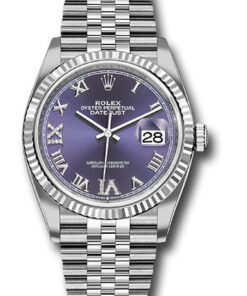 Đồng Hồ Rolex 126234 audr69j - Datejust 36 Steel and White Gold - Fluted Bezel - JubileeĐồng Hồ Rolex 126234 audr69j - Datejust 36 Steel and White Gold - Fluted Bezel - Jubilee