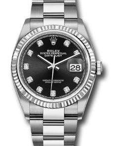 Đồng Hồ Rolex 126234 bkdo - Datejust 36 Steel and White Gold - Fluted Bezel - OysterĐồng Hồ Rolex 126234 bkdo - Datejust 36 Steel and White Gold - Fluted Bezel - Oyster