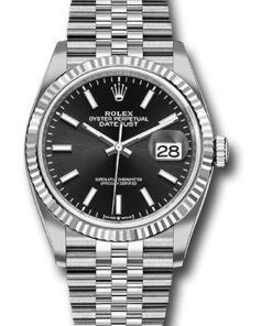 Đồng Hồ Rolex 126234 bkij - Datejust 36 Steel and White Gold - Fluted Bezel - JubileeĐồng Hồ Rolex 126234 bkij - Datejust 36 Steel and White Gold - Fluted Bezel - Jubilee