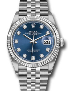 Đồng Hồ Rolex 126234 bldj - Datejust 36 Steel and White Gold - Fluted Bezel - JubileeĐồng Hồ Rolex 126234 bldj - Datejust 36 Steel and White Gold - Fluted Bezel - Jubilee