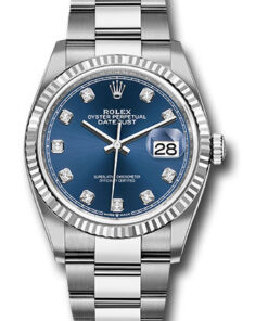 Đồng Hồ Rolex 126234 bldo - Datejust 36 Steel and White Gold - Fluted Bezel - OysterĐồng Hồ Rolex 126234 bldo - Datejust 36 Steel and White Gold - Fluted Bezel - Oyster