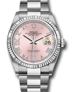 Đồng Hồ Rolex 126234 pdr69o - Datejust 36 Steel and White Gold - Fluted Bezel - OysterĐồng Hồ Rolex 126234 pdr69o - Datejust 36 Steel and White Gold - Fluted Bezel - Oyster