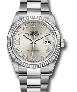 Đồng Hồ Rolex 126234 sdr69o - Datejust 36 Steel and White Gold - Fluted Bezel - OysterĐồng Hồ Rolex 126234 sdr69o - Datejust 36 Steel and White Gold - Fluted Bezel - Oyster