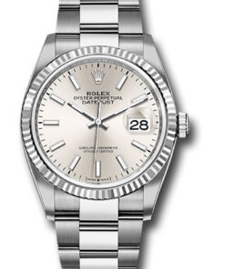 Đồng Hồ Rolex 126234 sio - Datejust 36 Steel and White Gold - Fluted Bezel - OysterĐồng Hồ Rolex 126234 sio - Datejust 36 Steel and White Gold - Fluted Bezel - Oyster