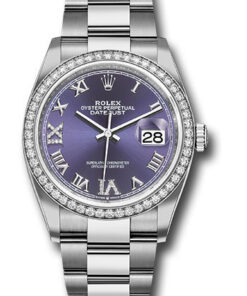 Đồng Hồ Rolex 126284RBR audr69o - Datejust 36 Steel and White Gold - Diamond Bezel - OysterĐồng Hồ Rolex 126284RBR audr69o - Datejust 36 Steel and White Gold - Diamond Bezel - Oyster