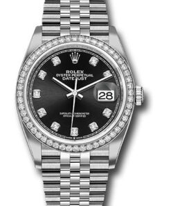 Đồng Hồ Rolex 126284RBR bkdj - Datejust 36 Steel and White Gold - Diamond Bezel - JubileeĐồng Hồ Rolex 126284RBR bkdj - Datejust 36 Steel and White Gold - Diamond Bezel - Jubilee