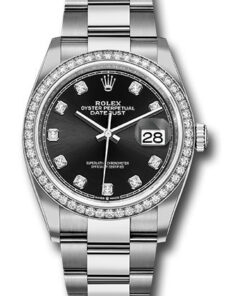 Đồng Hồ Rolex 126284RBR bkdo - Datejust 36 Steel and White Gold - Diamond Bezel - OysterĐồng Hồ Rolex 126284RBR bkdo - Datejust 36 Steel and White Gold - Diamond Bezel - Oyster