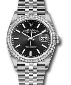 Đồng Hồ Rolex 126284RBR bkij - Datejust 36 Steel and White Gold - Diamond Bezel - JubileeĐồng Hồ Rolex 126284RBR bkij - Datejust 36 Steel and White Gold - Diamond Bezel - Jubilee