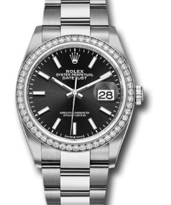 Đồng Hồ Rolex 126284RBR bkio - Datejust 36 Steel and White Gold - Diamond Bezel - OysterĐồng Hồ Rolex 126284RBR bkio - Datejust 36 Steel and White Gold - Diamond Bezel - Oyster