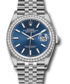 Đồng Hồ Rolex 126284RBR blij - Datejust 36 Steel and White Gold - Diamond Bezel - JubileeĐồng Hồ Rolex 126284RBR blij - Datejust 36 Steel and White Gold - Diamond Bezel - Jubilee