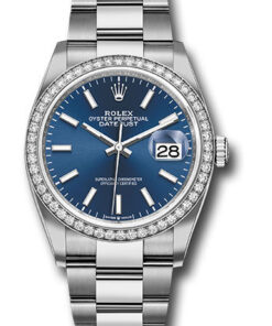 Đồng Hồ Rolex 126284RBR blio - Datejust 36 Steel and White Gold - Diamond Bezel - OysterĐồng Hồ Rolex 126284RBR blio - Datejust 36 Steel and White Gold - Diamond Bezel - Oyster