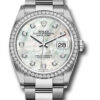 Đồng Hồ Rolex 126284RBR mdo - Datejust 36 Steel and White Gold - Diamond Bezel - Oyster 2 126284RBRmdo