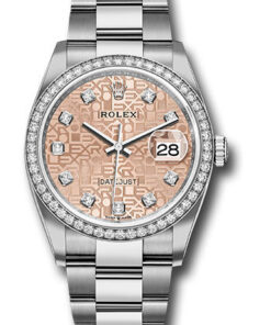 Đồng Hồ Rolex 126284RBR pjdo - Datejust 36 Steel and White Gold - Diamond Bezel - OysterĐồng Hồ Rolex 126284RBR pjdo - Datejust 36 Steel and White Gold - Diamond Bezel - Oyster