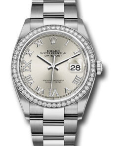 Đồng Hồ Rolex 126284RBR sdr69o - Datejust 36 Steel and White Gold - Diamond Bezel - OysterĐồng Hồ Rolex 126284RBR sdr69o - Datejust 36 Steel and White Gold - Diamond Bezel - Oyster