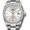 Đồng Hồ Rolex 126284RBR sio - Datejust 36 Steel and White Gold - Diamond Bezel - Oyster 2 126284RBRsio
