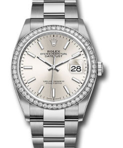 Đồng Hồ Rolex 126284RBR sio - Datejust 36 Steel and White Gold - Diamond Bezel - OysterĐồng Hồ Rolex 126284RBR sio - Datejust 36 Steel and White Gold - Diamond Bezel - Oyster