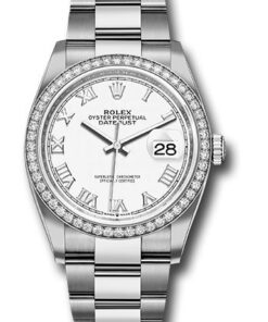 Đồng Hồ Rolex 126284RBR wro - Datejust 36 Steel and White Gold - Diamond Bezel - OysterĐồng Hồ Rolex 126284RBR wro - Datejust 36 Steel and White Gold - Diamond Bezel - Oyster