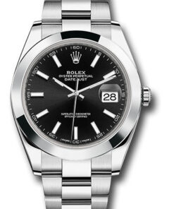 Đồng Hồ Rolex 126300 bkio - Datejust 41 Steel - Smooth Bezel - Oyster126300bkio-1