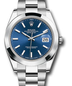 Đồng Hồ Rolex 126300 blio - Datejust 41 Steel - Smooth Bezel - Oyster126300blio-1