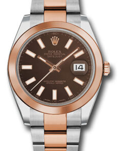 Đồng Hồ Rolex 126301 choio - Datejust 41 Steel and Pink Gold - Smooth Bezel - Oyster126301choio-1
