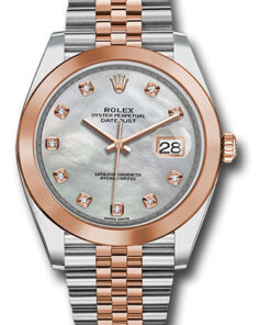 Đồng Hồ Rolex 126301 mdj - Datejust 41 Steel and Pink Gold - Smooth Bezel - Jubilee126301mdj-1