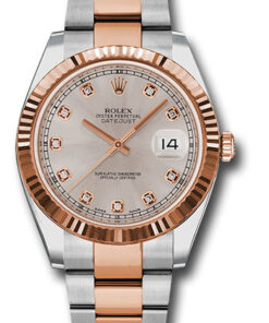 Đồng Hồ Rolex 126331 sudo - Datejust 41 Steel and Pink Gold - Fluted Bezel - Oyster126331sudo-1