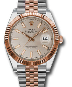 Đồng Hồ Rolex 126331 suij - Datejust 41 Steel and Pink Gold - Fluted Bezel - Jubilee126331suij-1