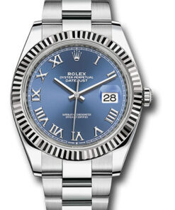 Đồng Hồ Rolex 126334 blro - Datejust 41 Steel and White Gold - Fluted Bezel - Oyster126334blro-1