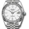 Đồng Hồ Rolex 126334 wij - Datejust 41 Steel and White Gold - Fluted Bezel - Jubilee 2 126334wij-1