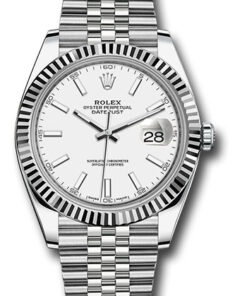 Đồng Hồ Rolex 126334 wij - Datejust 41 Steel and White Gold - Fluted Bezel - Jubilee126334wij-1