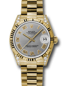 Đồng Hồ Rolex 178238 grp - Datejust 31 Yellow Gold - Fluted Bezel - Dia Case - PresidentĐồng Hồ Rolex 178238 grp - Datejust 31 Yellow Gold - Fluted Bezel - Dia Case - President