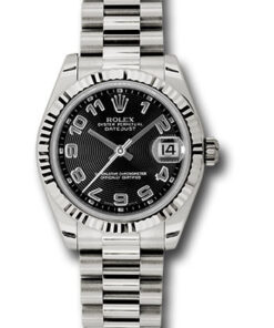 Đồng Hồ Rolex 178279 bkcap - Datejust 31 White Gold - Fluted Bezel - PresidentĐồng Hồ Rolex 178279 bkcap - Datejust 31 White Gold - Fluted Bezel - President