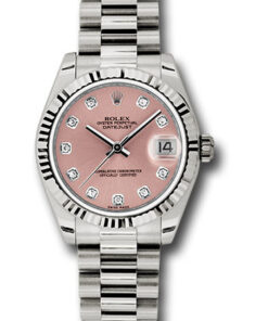 Đồng Hồ Rolex 178279 pdp - Datejust 31 White Gold - Fluted Bezel - PresidentĐồng Hồ Rolex 178279 pdp - Datejust 31 White Gold - Fluted Bezel - President