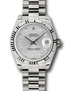 Đồng Hồ Rolex 178279 sdp - Datejust 31 White Gold - Fluted Bezel - PresidentĐồng Hồ Rolex 178279 sdp - Datejust 31 White Gold - Fluted Bezel - President