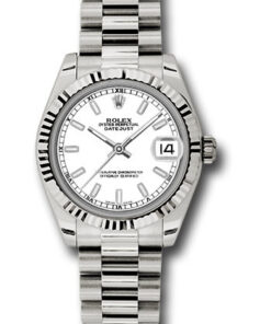 Đồng Hồ Rolex 178279 wip - Datejust 31 White Gold - Fluted Bezel - PresidentĐồng Hồ Rolex 178279 wip - Datejust 31 White Gold - Fluted Bezel - President