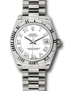 Đồng Hồ Rolex 178279 wrp - Datejust 31 White Gold - Fluted Bezel - PresidentĐồng Hồ Rolex 178279 wrp - Datejust 31 White Gold - Fluted Bezel - President