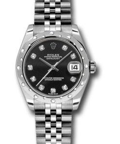 Đồng Hồ Rolex 178344 bkdj - Datejust 31 Steel and White Gold - Domed 24 Dia Bezel - JubileeĐồng Hồ Rolex 178344 bkdj - Datejust 31 Steel and White Gold - Domed 24 Dia Bezel - Jubilee