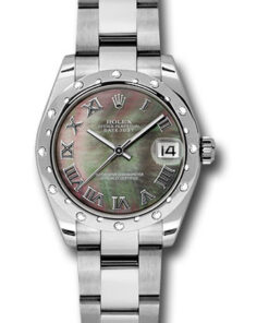 Đồng Hồ Rolex 178344 dkmro - Datejust 31 Steel and White Gold - Domed 24 Dia Bezel - OysterĐồng Hồ Rolex 178344 dkmro - Datejust 31 Steel and White Gold - Domed 24 Dia Bezel - Oyster