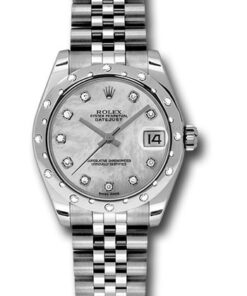 Đồng Hồ Rolex 178344 mdj - Datejust 31 Steel and White Gold - Domed 24 Dia Bezel - JubileeĐồng Hồ Rolex 178344 mdj - Datejust 31 Steel and White Gold - Domed 24 Dia Bezel - Jubilee