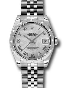 Đồng Hồ Rolex 178344 mrj - Datejust 31 Steel and White Gold - Domed 24 Dia Bezel - JubileeĐồng Hồ Rolex 178344 mrj - Datejust 31 Steel and White Gold - Domed 24 Dia Bezel - Jubilee