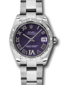 Đồng Hồ Rolex 178344 pudro - Datejust 31 Steel and White Gold - Domed 24 Dia Bezel - OysterĐồng Hồ Rolex 178344 pudro - Datejust 31 Steel and White Gold - Domed 24 Dia Bezel - Oyster