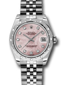 Đồng Hồ Rolex 178344 pmdj - Datejust 31 Steel and White Gold - Domed 24 Dia Bezel - JubileeĐồng Hồ Rolex 178344 pmdj - Datejust 31 Steel and White Gold - Domed 24 Dia Bezel - Jubilee