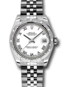 Đồng Hồ Rolex 178344 wrj - Datejust 31 Steel and White Gold - Domed 24 Dia Bezel - Jubilee178344 wrj