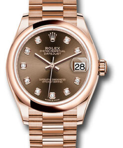 Đồng Hồ Rolex 278245 chodp - Datejust 31 Everose Gold - Domed Bezel - PresidentĐồng Hồ Rolex 278245 chodp - Datejust 31 Everose Gold - Domed Bezel - President